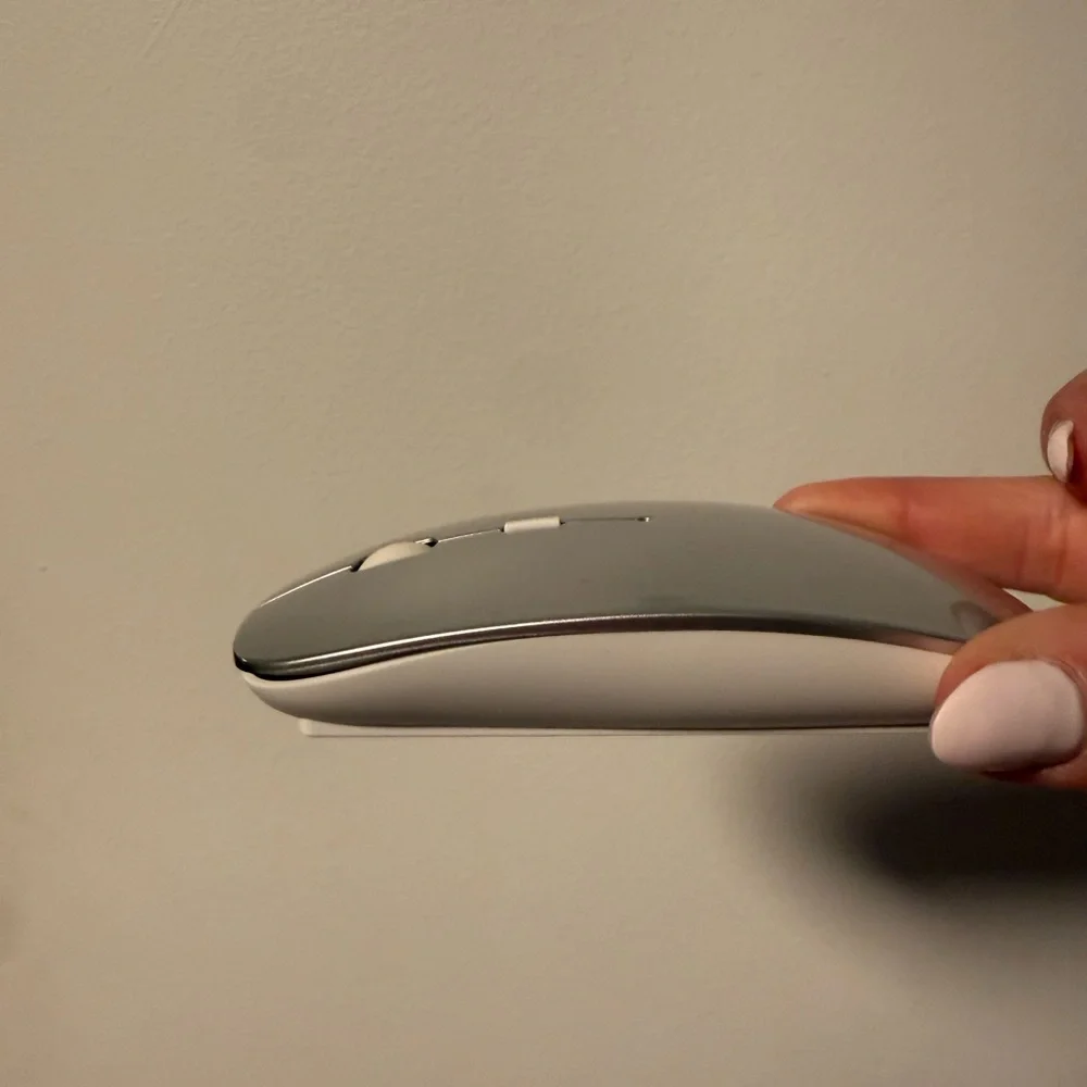 Sleek Silver Wireless Mouse